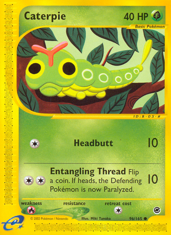 Caterpie (96/165) [Expedition: Base Set] | Good Games Cannington