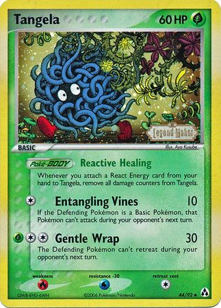 Tangela (44/92) (Stamped) [EX: Legend Maker] | Good Games Cannington