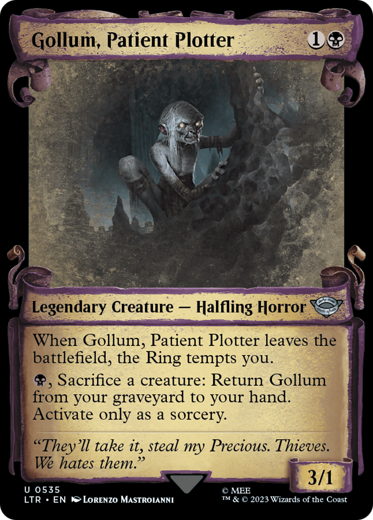 Gollum, Patient Plotter [The Lord of the Rings: Tales of Middle-Earth Showcase Scrolls] | Good Games Cannington