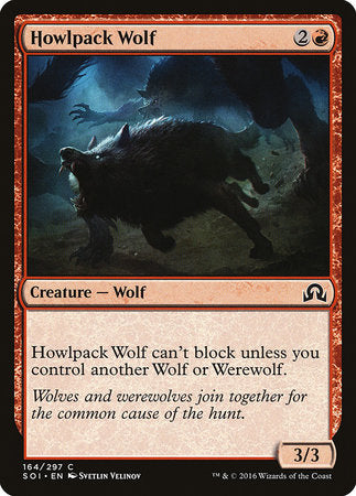 Howlpack Wolf [Shadows over Innistrad] | Good Games Cannington