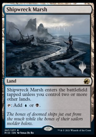 Shipwreck Marsh (Promo Pack) [Innistrad: Midnight Hunt Promos] | Good Games Cannington
