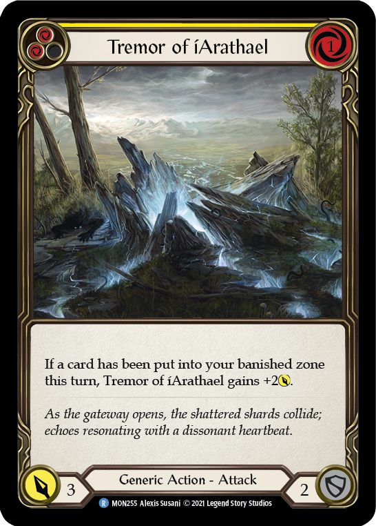 Tremor of iArathael (Yellow) [MON255] 1st Edition Normal | Good Games Cannington