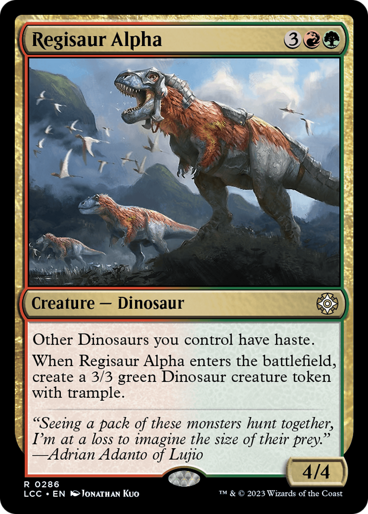 Regisaur Alpha [The Lost Caverns of Ixalan Commander] | Good Games Cannington