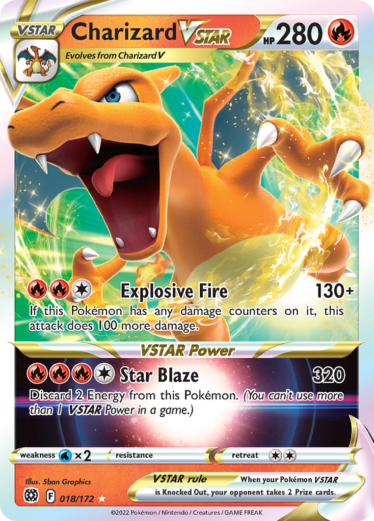 Charizard VSTAR (018/172) (Jumbo Card) [Sword & Shield: Brilliant Stars] | Good Games Cannington