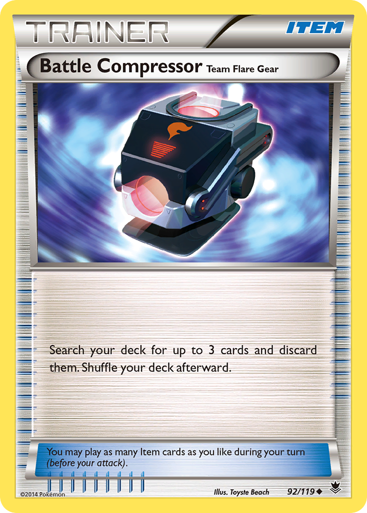 Battle Compressor Team Flare Gear (92/119) [XY: Phantom Forces] | Good Games Cannington