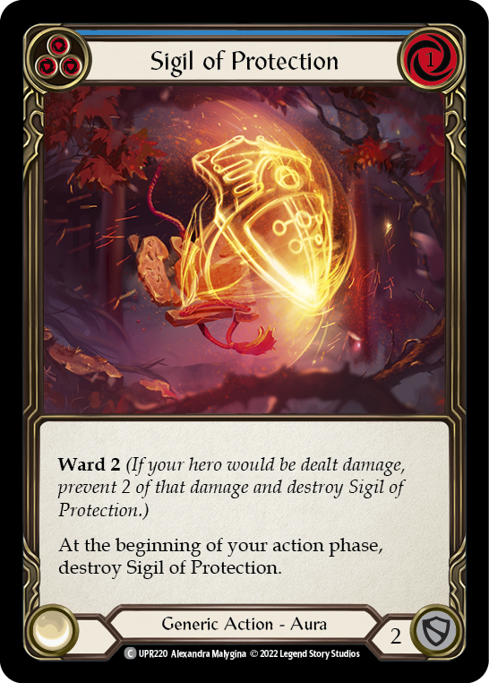 Sigil of Protection (Blue) [UPR220] (Uprising) | Good Games Cannington