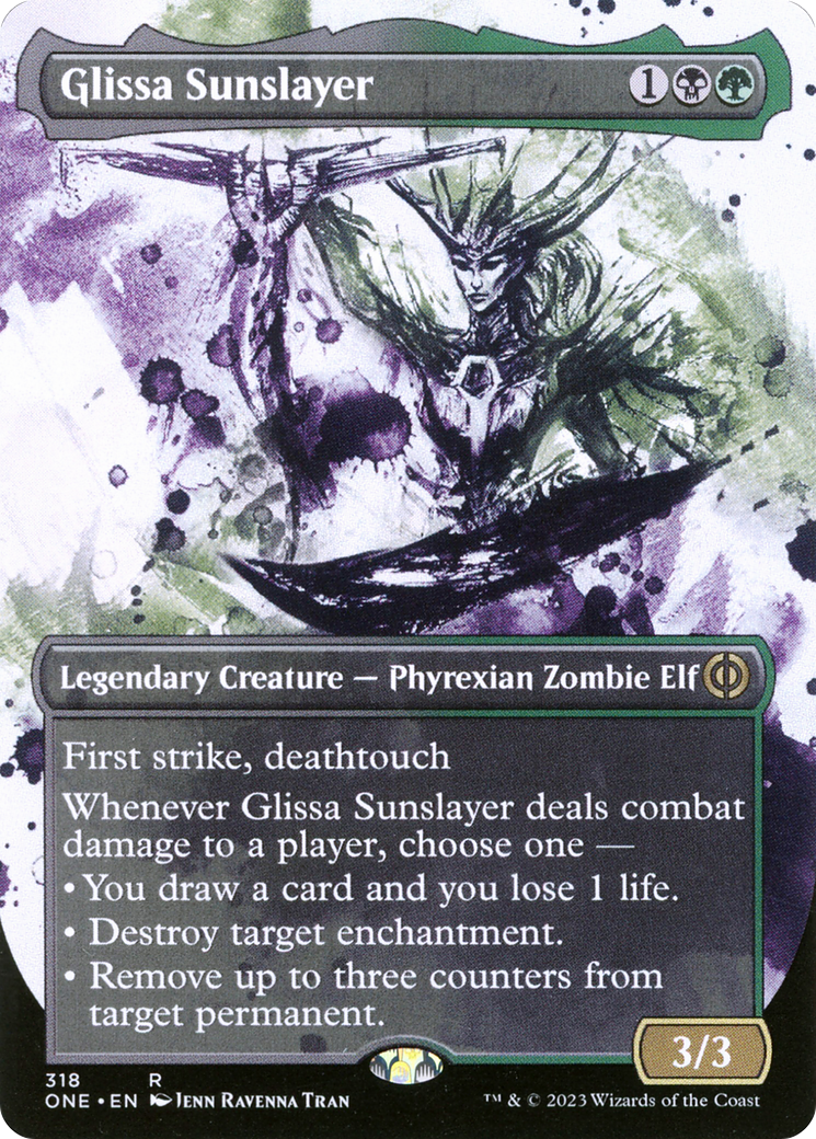 Glissa Sunslayer (Borderless Ichor) [Phyrexia: All Will Be One] | Good Games Cannington