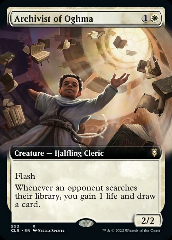 Archivist of Oghma (Extended Art) [Commander Legends: Battle for Baldur's Gate] | Good Games Cannington