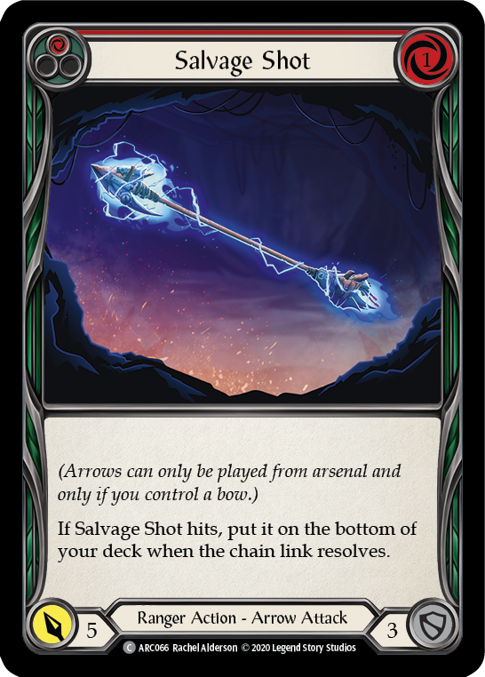 Salvage Shot (Red) [U-ARC066] Unlimited Rainbow Foil | Good Games Cannington
