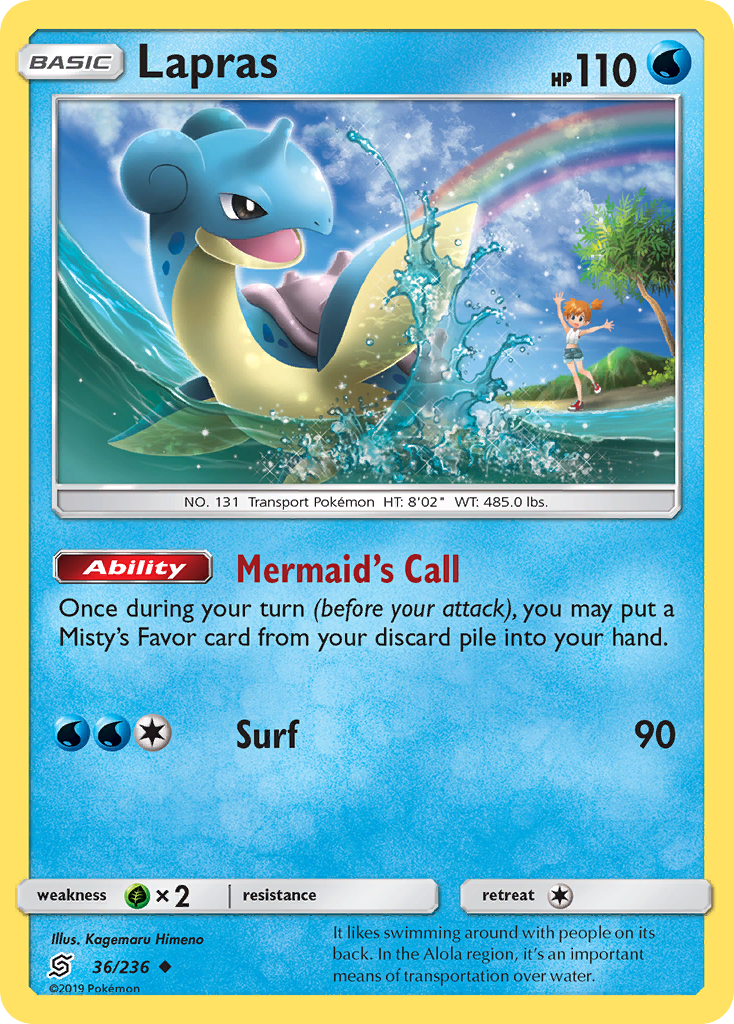 Lapras (36/236) [Sun & Moon: Unified Minds] | Good Games Cannington