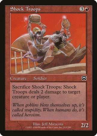 Shock Troops [Mercadian Masques] | Good Games Cannington