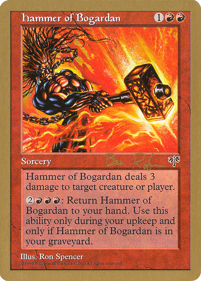 Hammer of Bogardan (Ben Rubin) [World Championship Decks 1998] | Good Games Cannington