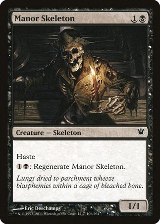 Manor Skeleton [Innistrad] | Good Games Cannington