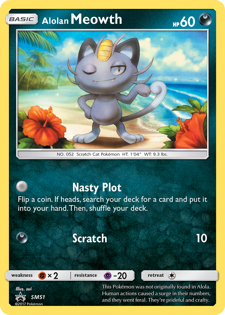 Alolan Meowth (SM51) [Sun & Moon: Black Star Promos] | Good Games Cannington