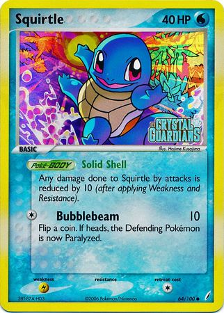 Squirtle (64/100) (Stamped) [EX: Crystal Guardians] | Good Games Cannington