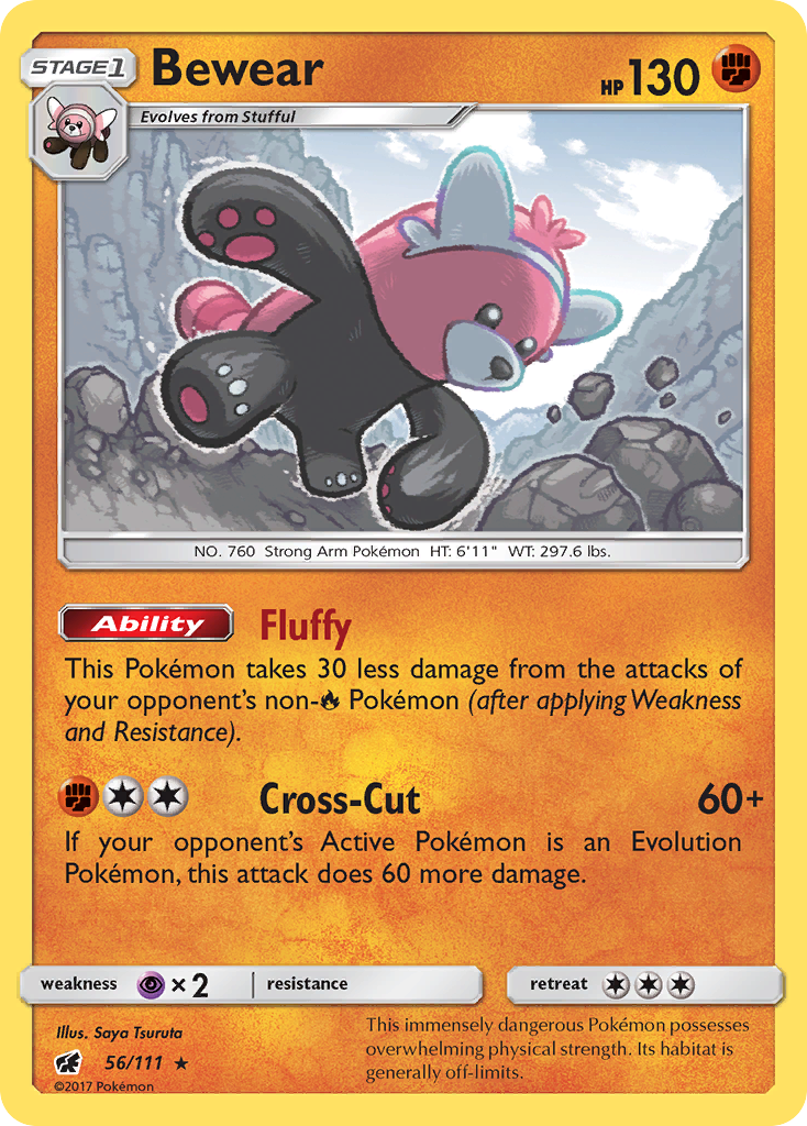 Bewear (56/111) [Sun & Moon: Crimson Invasion] | Good Games Cannington