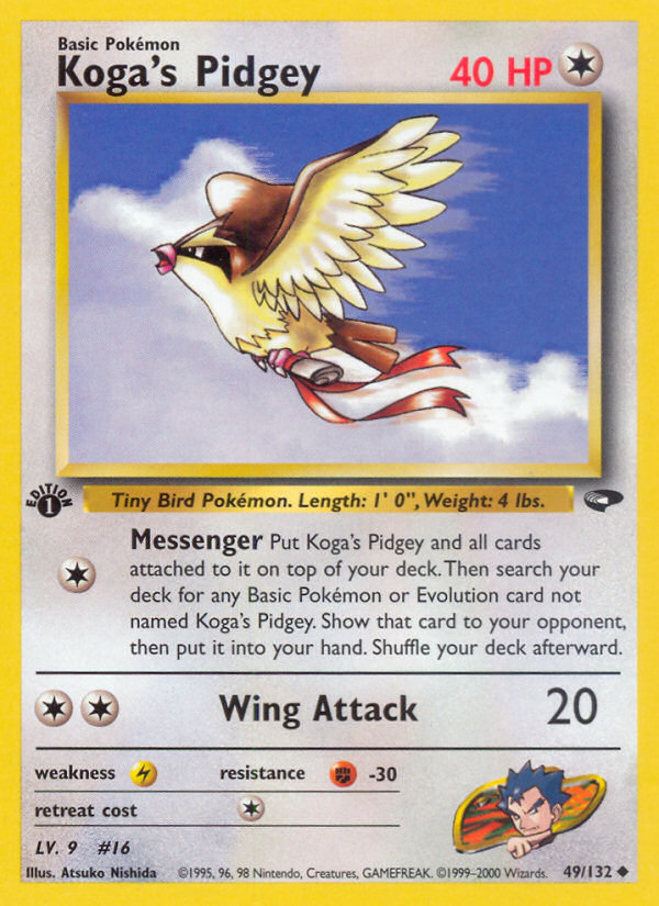 Koga's Pidgey (49/132) [Gym Challenge 1st Edition] | Good Games Cannington
