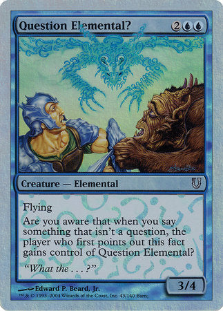 Question Elemental? (Alternate Foil) [Unhinged] | Good Games Cannington