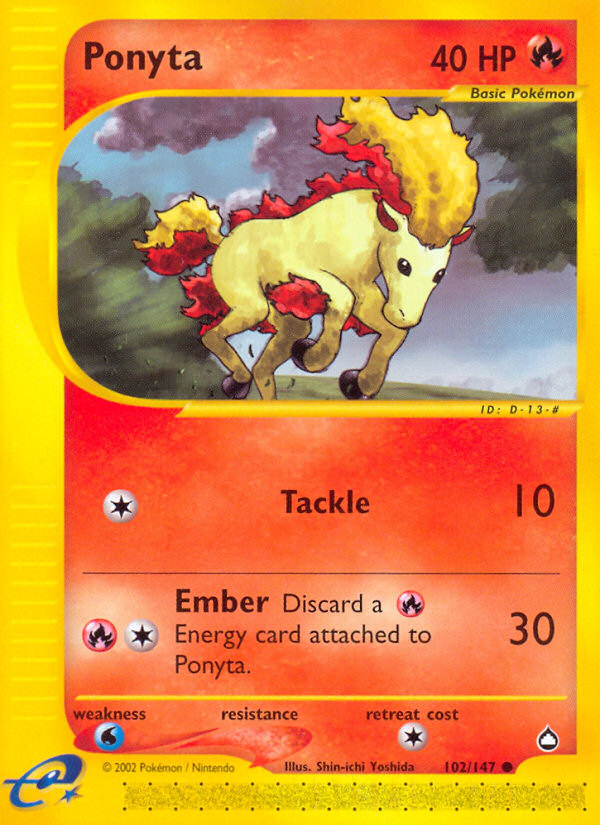 Ponyta (102/147) [Aquapolis] | Good Games Cannington