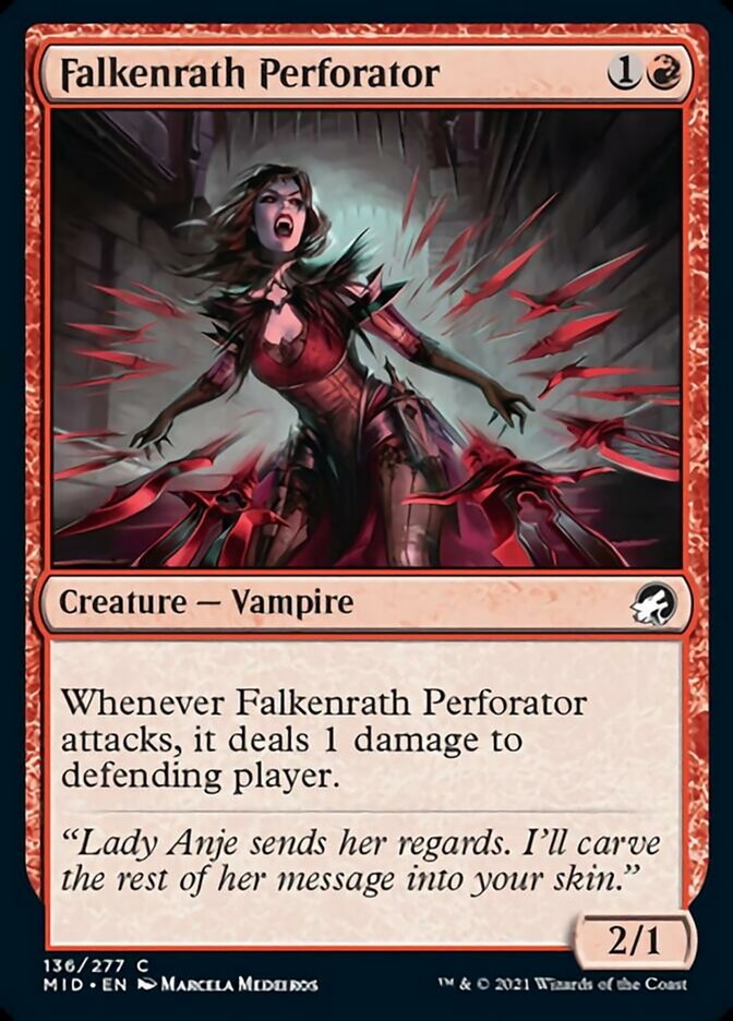 Falkenrath Perforator [Innistrad: Midnight Hunt] | Good Games Cannington