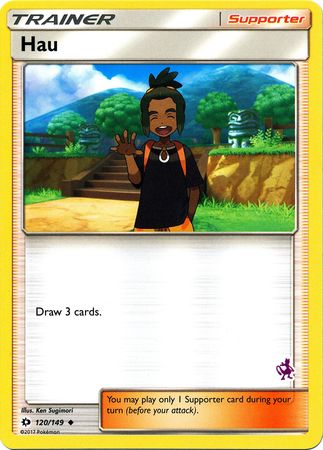 Hau (120/149) (Mewtwo Deck) [Battle Academy 2020] | Good Games Cannington