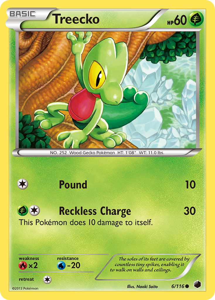 Treecko (6/116) [Black & White: Plasma Freeze] | Good Games Cannington