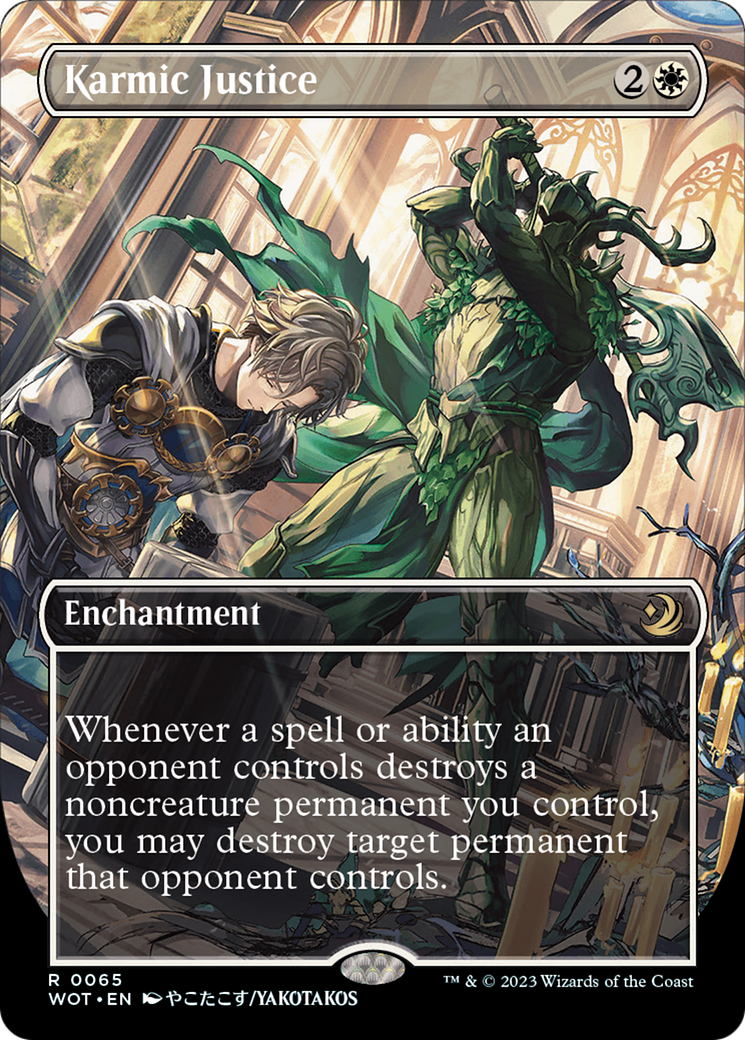 Karmic Justice (Anime Borderless) [Wilds of Eldraine: Enchanting Tales] | Good Games Cannington