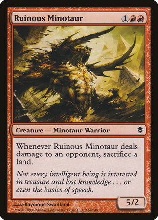 Ruinous Minotaur [Zendikar] | Good Games Cannington