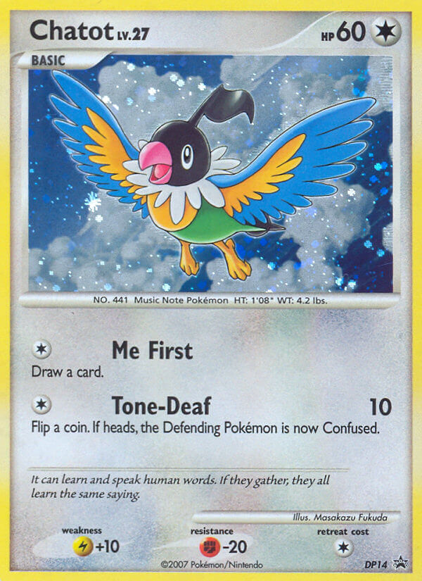 Chatot (DP14) [Diamond & Pearl: Black Star Promos] | Good Games Cannington