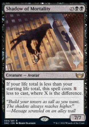 Shadow of Mortality (Promo Pack) [Streets of New Capenna Promos] | Good Games Cannington