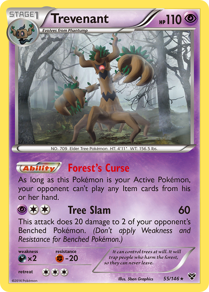 Trevenant (55/146) [XY: Base Set] | Good Games Cannington