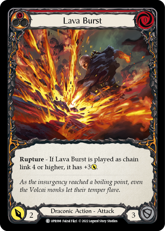 Lava Burst [UPR098] (Uprising)  Rainbow Foil | Good Games Cannington