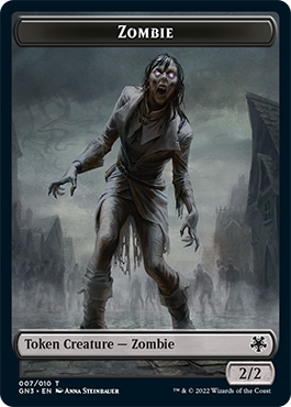 Zombie // Angel Double-Sided Token [Game Night: Free-for-All Tokens] | Good Games Cannington