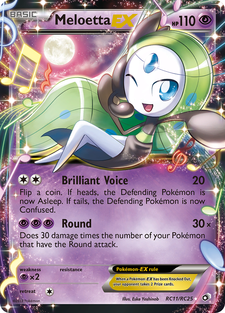 Meloetta EX (RC11/RC25) [Black & White: Legendary Treasures] | Good Games Cannington