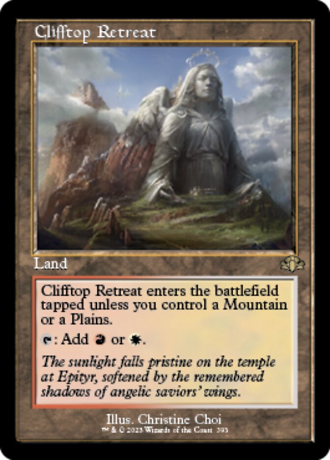 Clifftop Retreat (Retro) [Dominaria Remastered] | Good Games Cannington
