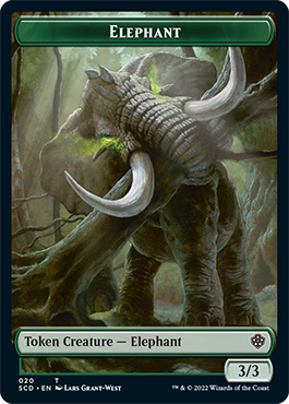 Elephant // Thopter Double-Sided Token [Starter Commander Decks] | Good Games Cannington