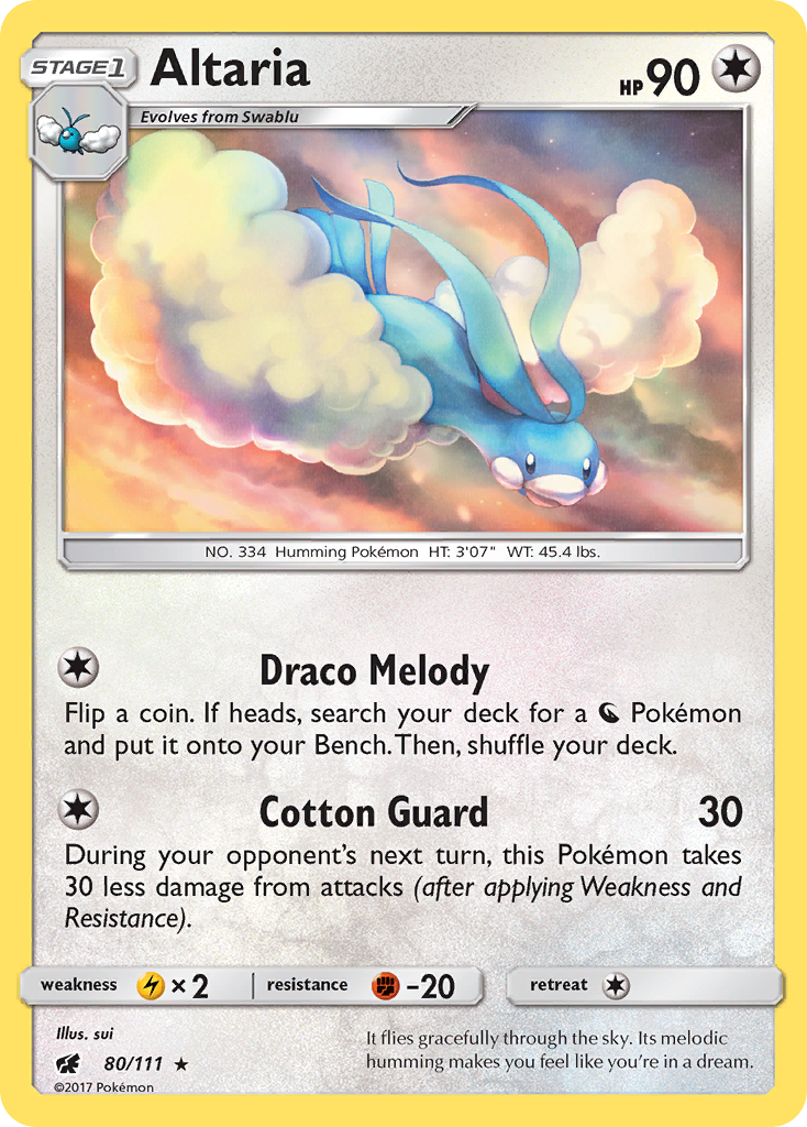 Altaria (80/111) [Sun & Moon: Crimson Invasion] | Good Games Cannington