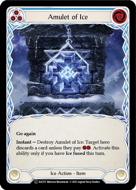 Amulet of Ice [U-ELE172] Unlimited Rainbow Foil | Good Games Cannington
