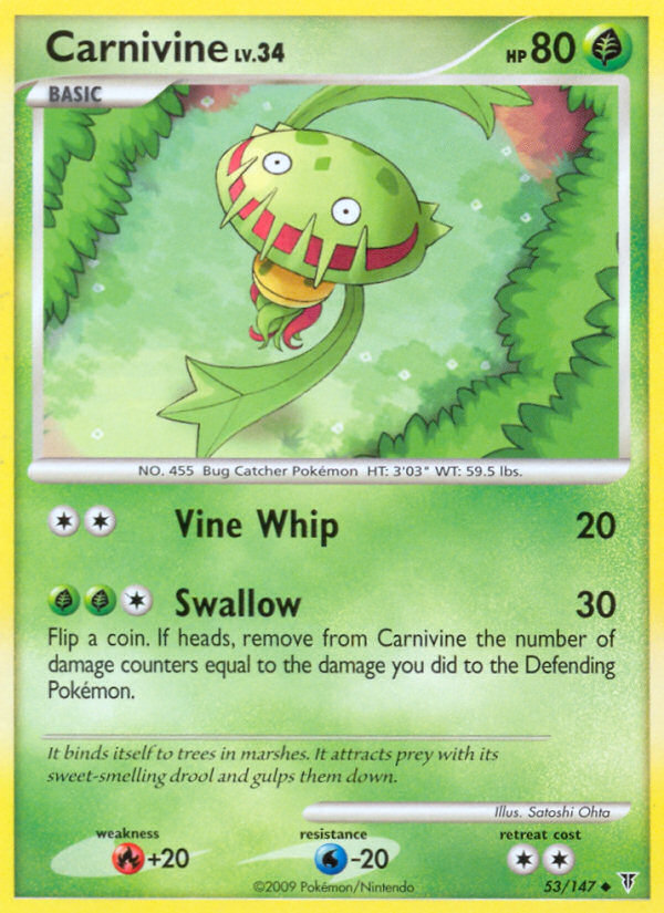 Carnivine (53/147) [Platinum: Supreme Victors] | Good Games Cannington