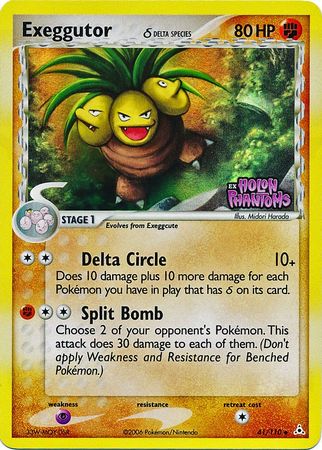 Exeggutor (41/110) (Delta Species) (Stamped) [EX: Holon Phantoms] | Good Games Cannington