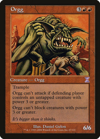 Orgg [Time Spiral Timeshifted] | Good Games Cannington