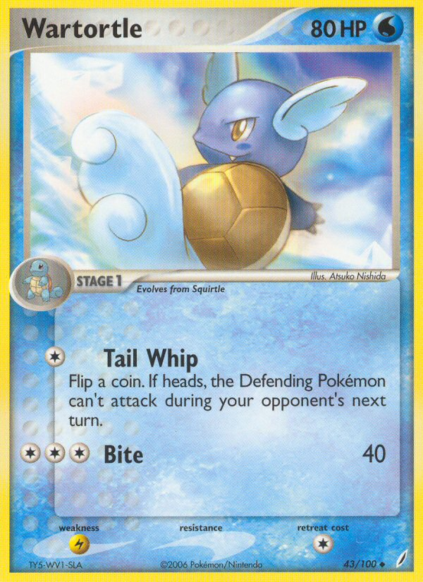 Wartortle (43/100) [EX: Crystal Guardians] | Good Games Cannington