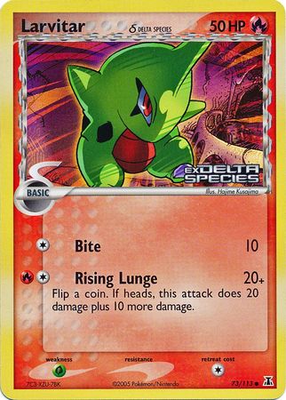 Larvitar (73/113) (Delta Species) (Stamped) [EX: Delta Species] | Good Games Cannington