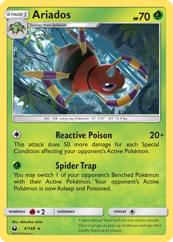 Ariados (6/168) [Sun & Moon: Celestial Storm] | Good Games Cannington