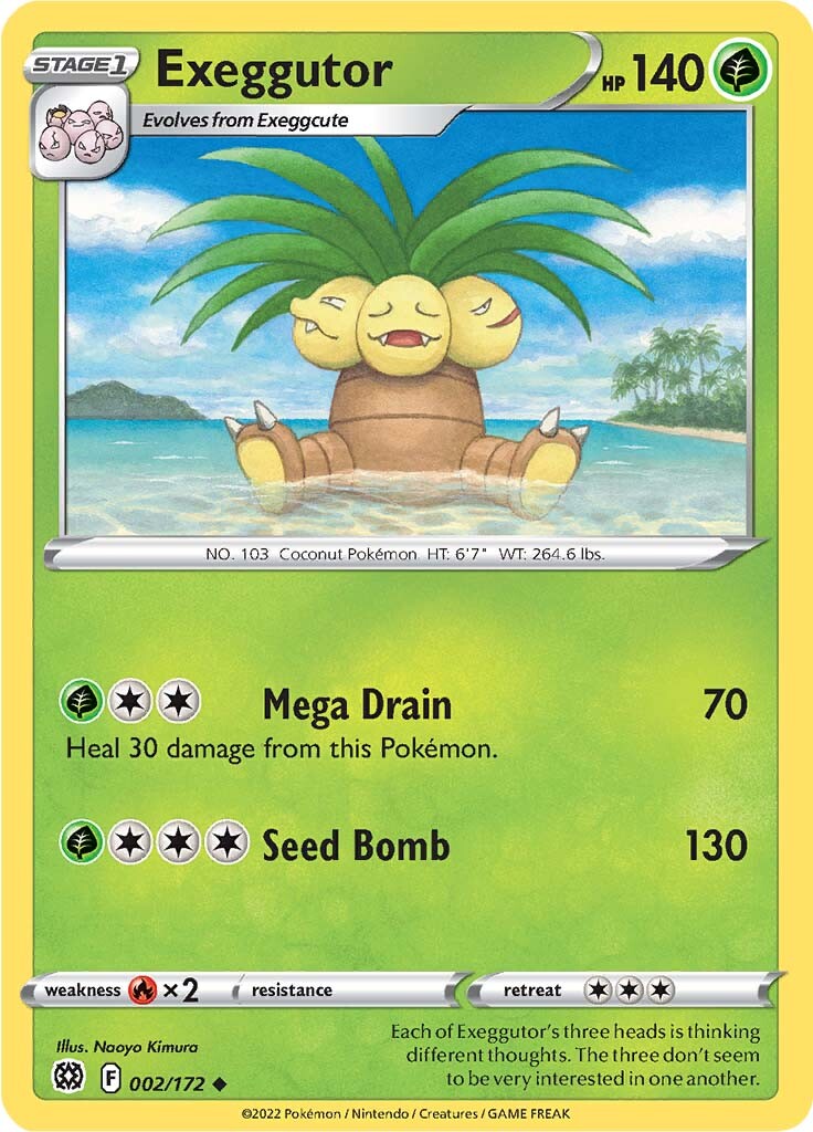 Exeggutor (002/172) [Sword & Shield: Brilliant Stars] | Good Games Cannington