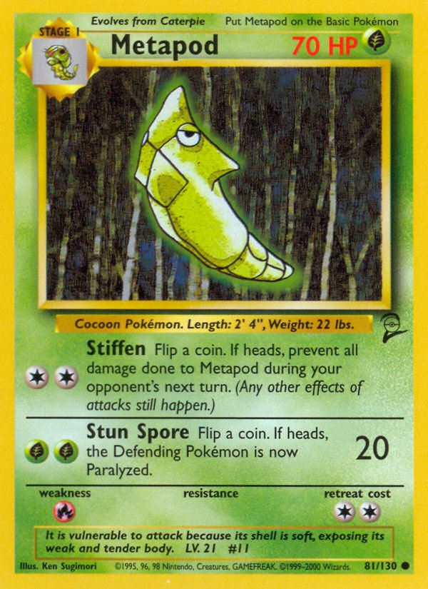 Metapod (81/130) [Base Set 2] | Good Games Cannington