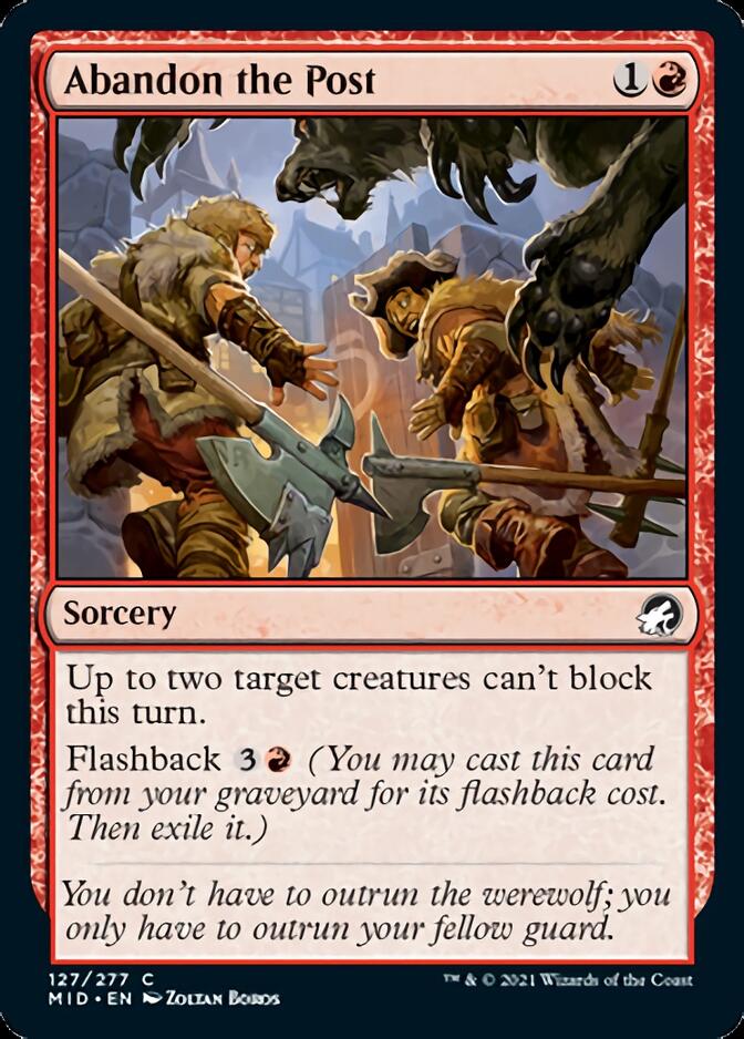 Abandon the Post [Innistrad: Midnight Hunt] | Good Games Cannington
