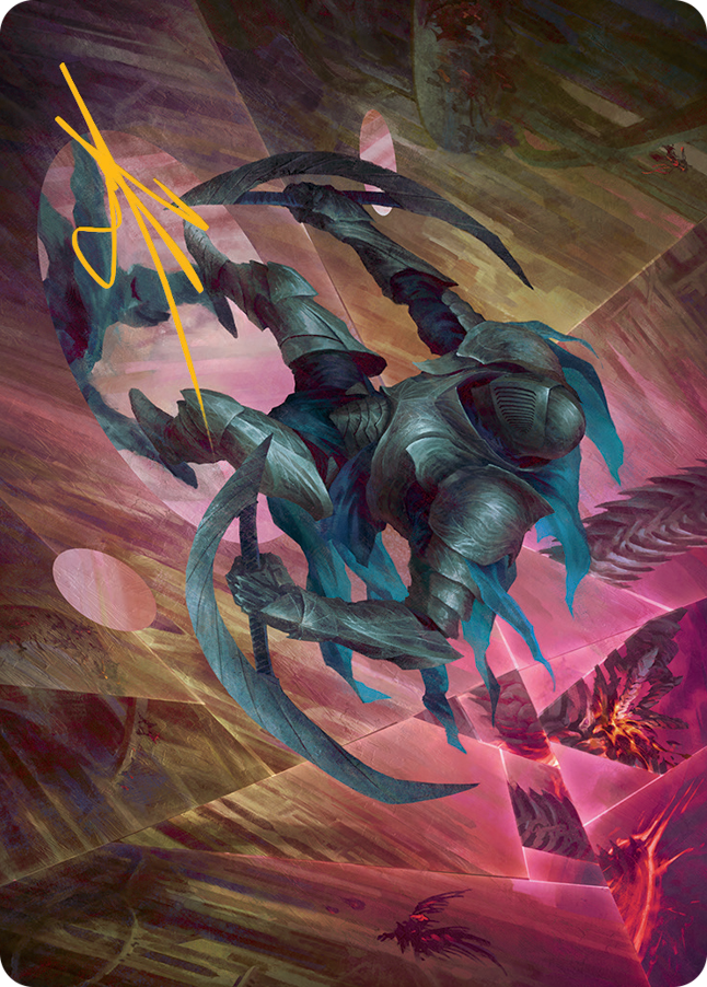Xerex Strobe-Knight Art Card (Gold-Stamped Signature) [March of the Machine Art Series] | Good Games Cannington