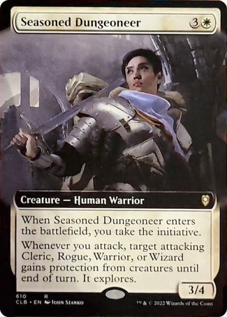 Seasoned Dungeoneer (Extended Art) [Commander Legends: Battle for Baldur's Gate] | Good Games Cannington
