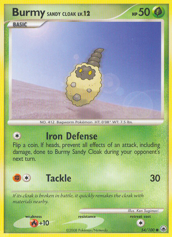 Burmy Sandy Cloak (54/100) [Diamond & Pearl: Majestic Dawn] | Good Games Cannington